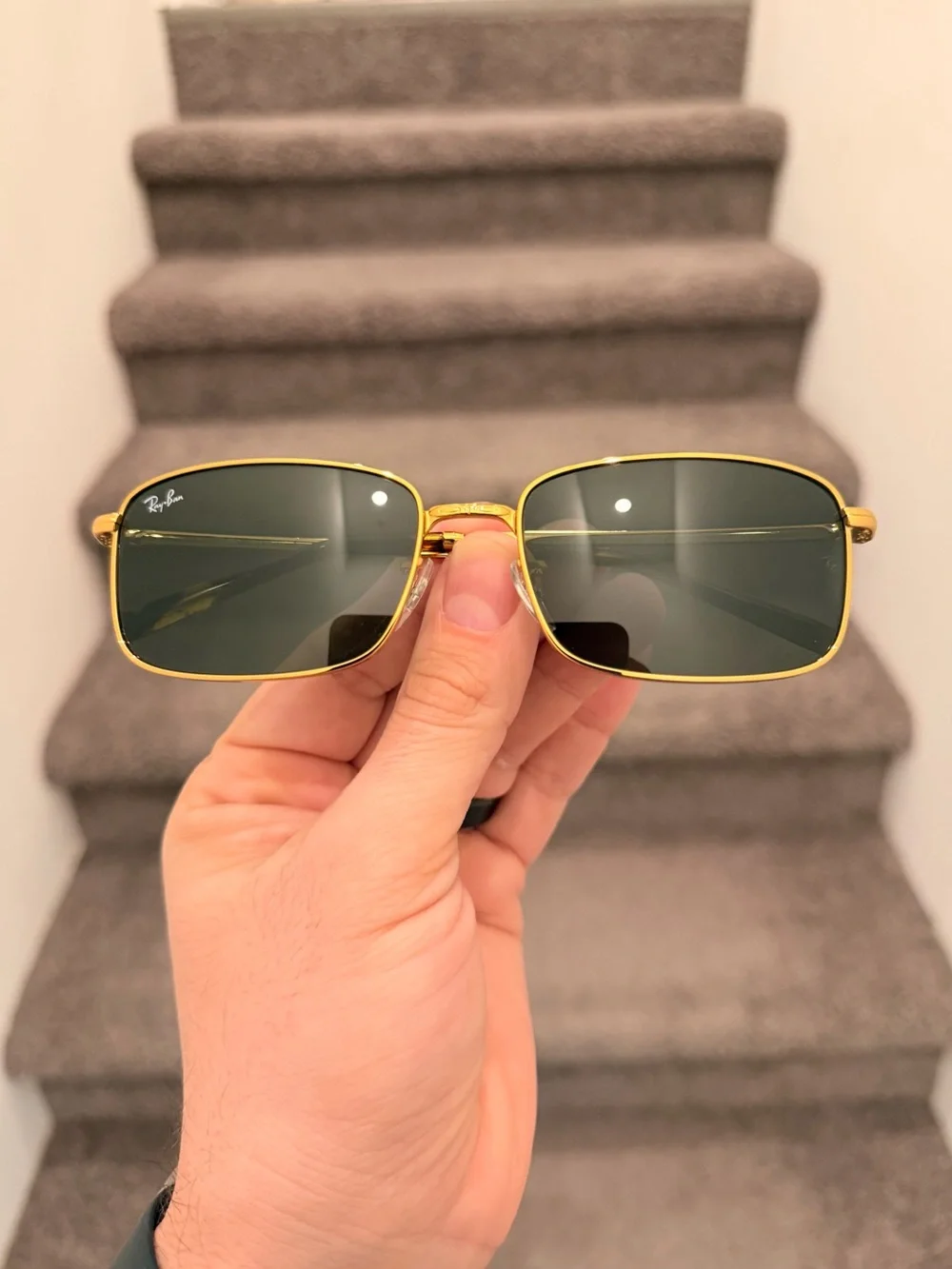 New Ray-Ban Sunglasses RB3717 9396/31 Gold G-15 Lens 57MM